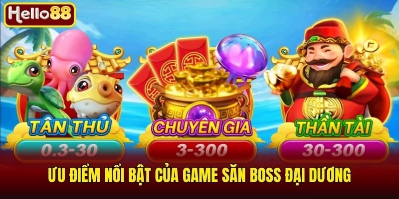 Bắn Cá Thần Tài - Đỉnh Cao Game Săn Mồi Đổi Thưởng 2 Ưu điểm nổi bật của game săn boss đại dương